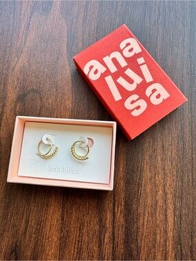 Ana Luisa Gold Twisted Mini Hoop Earrings